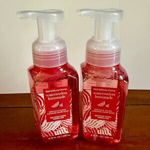 2 for $30 SALE - NEW 2-Pc BBW WATERMELON LEMONADE Foaming Hand Soap 8.75oz 2-Pc